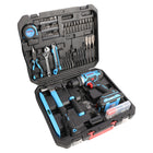 Fixtec - Kit de perceuse sans fil 20V avec batterie, chargeur et 221 accessoires-6