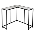 Monarch Specialties - 2159 Table D'Appoint - 36 po L/Marbre Blanc/Console De Coin-1