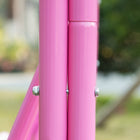 Outsunny - chaise balançoire pour enfants 2 places d’extérieur avec auvent réglable - rose-Couleur : Rose 