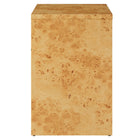 Modway - Hudson Bois de burl à 1 tiroir Table de chevet avec étagère, Naturel-Table d’accent polyvalente