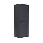 Ceha Canada - Armoire de rangement métallique polyvalente CK à 2 portes - 13 po L - Gris foncé-ORGANISEZ VOTRE ESPACE : Ce meuble métallique basculant avec tiroir escamotable organise salles de bain, chambres d'enfants, cuisines ou garde-manger. Ses multiples compartiments et poignées gardent vos articles accessibles et votre espace désencombré