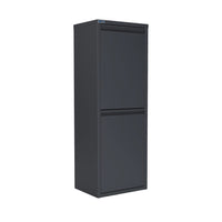 Ceha Canada - Armoire de rangement métallique polyvalente CK à 2 portes - 13 po L - Gris foncé-ORGANISEZ VOTRE ESPACE : Ce meuble métallique basculant avec tiroir escamotable organise salles de bain, chambres d'enfants, cuisines ou garde-manger. Ses multiples compartiments et poignées gardent vos articles accessibles et votre espace désencombré