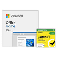 Microsoft - Office Home 2024 + Norton 360 Standard - 1 appareil - Abonnement de 12 mois [Téléchargement]-Ramenez la puissance de Microsoft Office à la maison