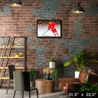 Alex DeBrincat Detroit Red Wings - Toile encadree - 31" x 22"-Sous licence officielle de la LNH et de l'AJLNH