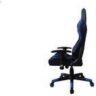 Nicer Furniture - chaise de jeu de style course - bleu-Base en plastique dur assurant une durabilité et un soutien à long terme.  