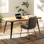 Homy Casa -  Bureau 63 po à Bordure Vives - Naturel-Largeur de 63 po, idéale pour les postes de travail, réunions ou formations