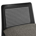 Modway - Monarch Bois et rotin Tabouret de comptoir - Noir Noir Gris-8