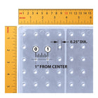 Azar - Présentoir de sol à panneau perforé Studio Base - 60 po x 17 po - Transparent-Cinquante crochets transparents inclus