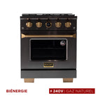 Kucht - 30 po Série KXD Cuisinière double énergie Gaz naturel - Gemstone-Cuisinez et faites cuire comme un professionnel grâce au four à convection extra-large de 4,2 pi³, doté de cinq positions de grille et d’une fenêtre de four surdimensionnée