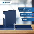 Davis Group Super économie, Reliure à anneaux ronds 1.5 po, paquet de 6 – Bleu Royal-Polypropylène sans PVC