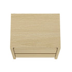 Manhattan Comfort - Linda 24" Table de nuit moderne à 2 tiroirs - Chêne naturel-Garantie limitée du fabricant de 30 jours