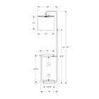 Monarch Specialties - Luminaire - 67 po H Lampadaire - Port Usb Inclus - Métal Noir - Abat-Jour Ivoire / Crème - Contemporain-Créez l'ambiance parfaite grâce à l'interrupteur rotatif marche/arrêt qui permet à une ampoule de 100 W maximum (non incluse) d'éclairer et d'illuminer votre salon, votre chambre ou votre bureau