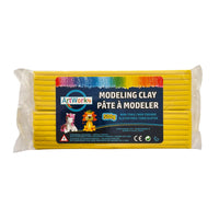 DBLG Imports Artworks - Pâte à modeler - 500g - Jaune-Doux et souple, il ne tache pas les mains ni les surfaces 