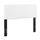 Modway - Keira Imitation cuir Tête de lit complète / Queen, Blanc-Tête de lit moderne contemporaine