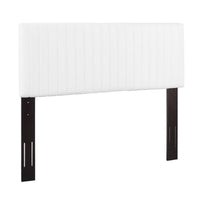 Modway - Keira Imitation cuir Tête de lit complète / Queen, Blanc-Tête de lit moderne contemporaine