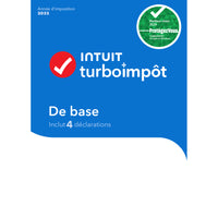 TurboImpôt De base 2025 - 4 Déclarations - Français - Windows [Téléchargement]-Conçu pour les déclarations de revenus simples