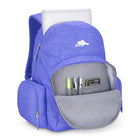 Roots - Sac  à Dos Enfants -  Matériau recyclé-Bleu pervenche-Bretelles rembourrées pour plus de confort et détails réfléchissants pour plus de sécurité
