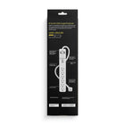 NXT Technologies - Protecteur de surtension à 6 prises et 2 ports USB - Cordon de 4' - Blanc-Équipé d'un cordon d'alimentation de 4' pour fournir de l'énergie dans les endroits difficiles d'accès