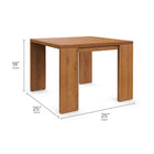 Modway - Tahoe Terrasse extérieure Bois d’acacia Table d’appoint - Naturel-Bois d’acacia certifié FSC