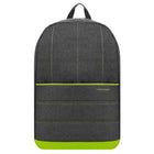 Vangoddy - Sac à dos de voyage léger et décontracté pour ordinateur portable 15 pouces - Gris/Vert citron-Compartiment rembourré pour sécuriser votre ordinateur