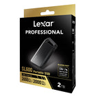 Lexar - LSL600X002T-RNBNG Disque Portable   SSD Professional SL600 - 2 To-Comprend Lexar DataShield, une solution logicielle de cryptage AES 256 bits pour protéger les fichiers.