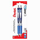 Pentel - Stylos EnerGel à gel liquide rétractables – 0,7 mm – bleu – paquet de 2-Conçue pour intégrer les meilleures qualités de l’encre liquide et de l’encre gel