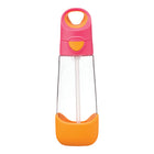 b.box - Bouteille Tritan - 600ml - Milkshake à la Fraise-Forme triangulaire unique, facile à saisir pour les enfants
