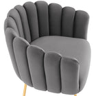 Modway - Sanna Chenal Touffé Performance Velvet Fauteuil - Gris-Rembourrage en mousse dense