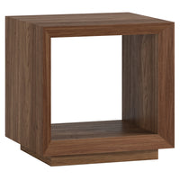 Hudson&Canal - Table d'appoint rectangulaire Evie de 56 cm de largeur - noyer satiné-Un design contemporain moderne pour votre salon, votre bureau et plus encore