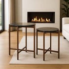 Zuo - Gema Table basse - Bronze - Ensemble de 2-Capacité de poids maximale: 45