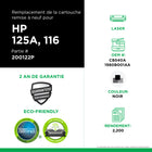 CIG - Cartouche de toner CB540A HP 125A remise à neuf - rendement standard - noir- Écologique : Remanufacturé à partir d'une cartouche HP originale recyclée