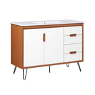 Modway - Energize 48" Vanette de salle de bain - Blanc cerise-Vanité de salle de bain moderne du milieu du siècle