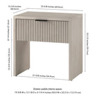 Hudson&Canal - Table de chevet Kenslow 24 po - Blanc aulne-8