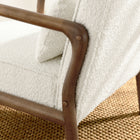 Modway - Charlie Boucle Tapis Fauteuil - Ivoire-Cadre en caoutchouc