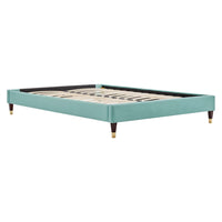 Modway - Harlow Performance Velvet Cadre complet de plate-forme, Monnaie-Cadre complet de plate-forme