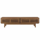 Modway - Render 71 po Meuble TV, Noyer-Pieds en bois effilés