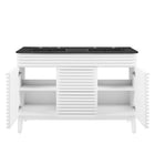 Modway - Render 48" Meuble de salle de bain à double lavabo - Blanc Noir-9