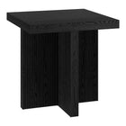 Hudson&Canal - Table d'appoint carrée Boden de 56 cm de largeur, , grain noir-Un design scandinave contemporain pour votre salon, votre bureau et plus encore
