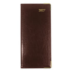 Brownline - 2027 agenda de poche hebdomadaire Executive avec reliure cousue – 6 7/8 po x 3 3/16 po – couleurs assorties – trilingue-Sections ombragées pour les priorités
et notes