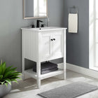 Modway - Prestige Armoire de toilette de salle de bain (lavabo non inclus) - Blanc-Portes à fermeture douce
