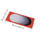 ONEofZERO Grand sous main premium - Rhythmicore Mod Monochrome-Dessus en Tissu Lisse : Surface lisse pour un glissement sans effort et une compatibilité avec toutes les souris