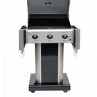 Kenmore - Barbecue au gaz sur piédestal à 3 brûleurs - Noir-Boîtier de combustion de 24 po x 17 po revêtu de porcelaine.