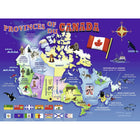 Ravensburger - Puzzle Carte du Canada 100 pièces-Robustes, éclatants et sans éblouissement : les matériaux de qualité durables de Ravensburger garantissent des années de plaisir déroutant.