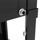 Permasteel - Glacière de patio style mobilier 80 pintes avec séparateur - noire-Quatre roues pivotantes (dont deux verrouillables)