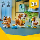 LEGO - Creator Les animaux mignons : le chiot joueur-Inventez des histoires avec 3 animaux différents : un chien, un écureuil ou un canard