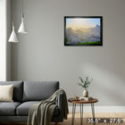 Rio De Janeiro Brazil Cityscape - Toile encadree - 35" x 27"-Prêt à accrocher - livré entièrement assemblé