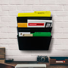 Storex - Classeurs muraux incassables Lettre - Noir-1 paquet