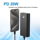 MyBat - Batterie externe Pro 20 000 mAh 20 W - Noir-Puce intelligente pour une charge optimale et sécurisée