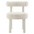 Modway - Toulouse Tissu Boucle Chaise à manger - Ivoire-8