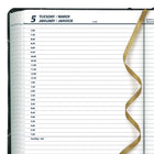 Blueline - 2027 agenda quotidien Traditional – 8 1/8 po x 6 9/16 po – vert marbré – bilingue-Signet en ruban doré